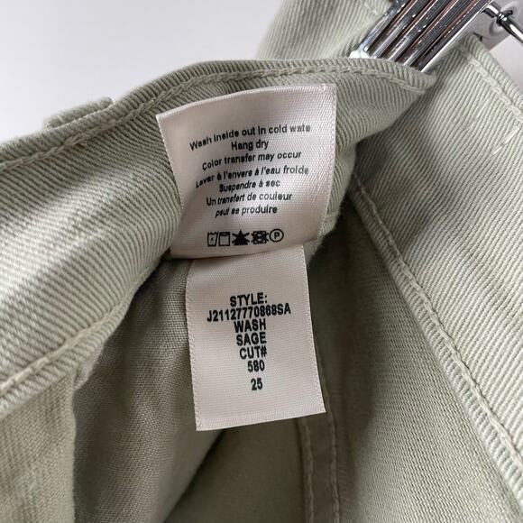 Veronica Beard Blake Classic Straight Leg Jeans Sage Green Size 25 / 0 NWT - Picture 8 of 14